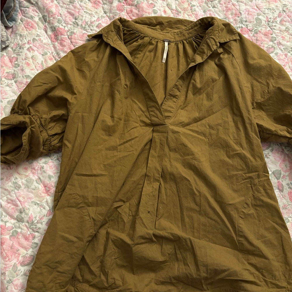 Free People Mustard Top